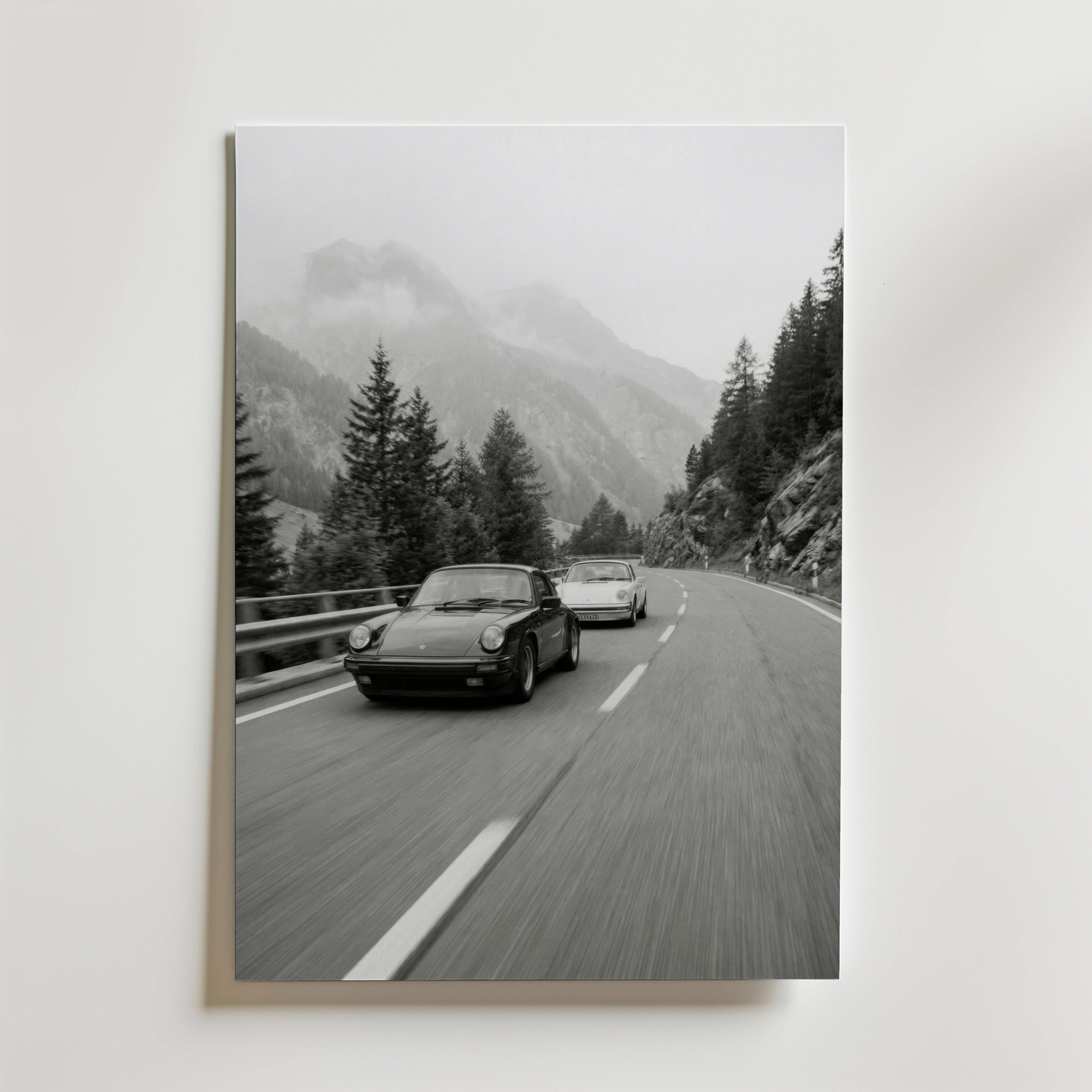 Alpine Drive Society Poster - Fine Art Poster 40x50 cm Utan passepartout