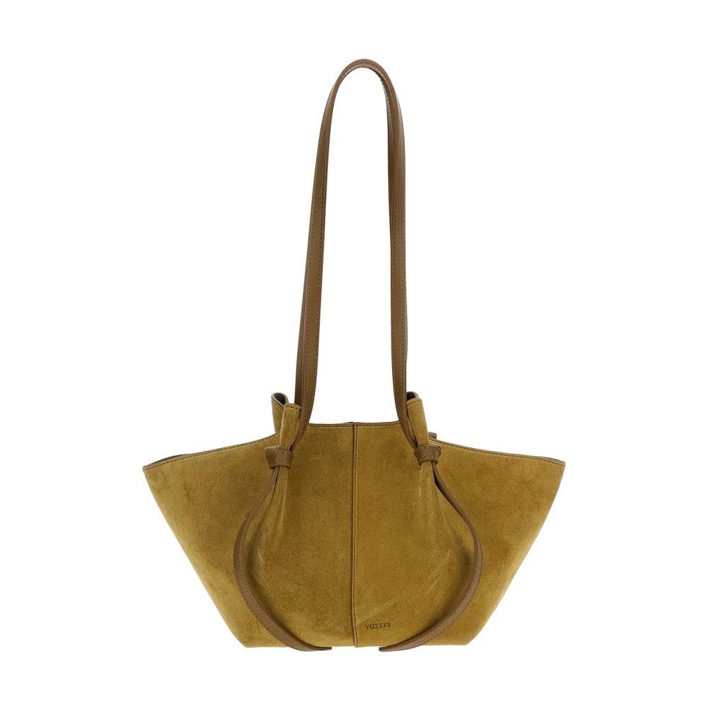 Yuzefi Sealed Suede Tote - Tasker - Dame - Grøn - ONE SIZE - Suede