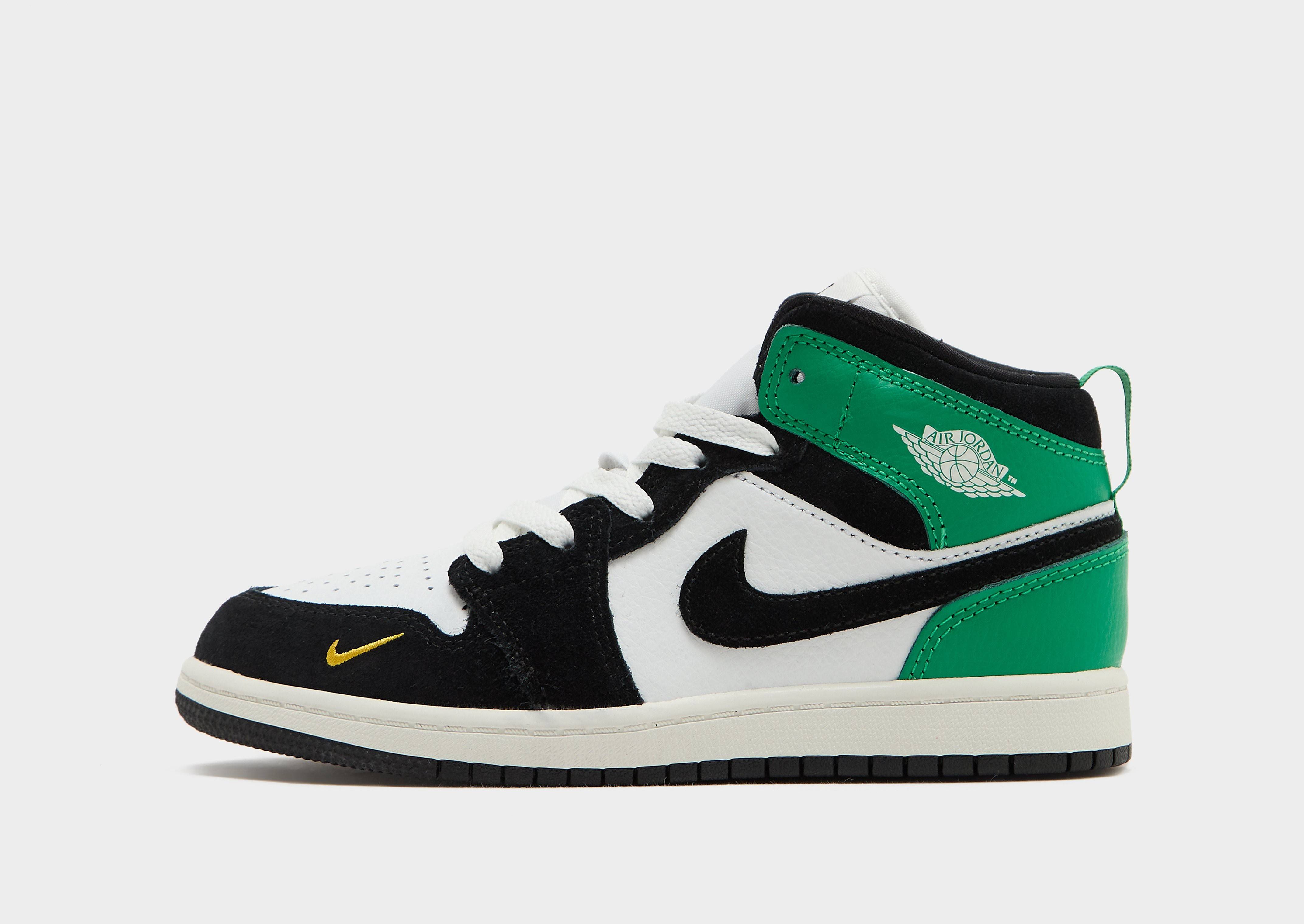 Jordan Air 1 Mid SE Children, vit - 29.5
