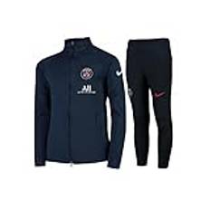 Nike Barnens PSG Y NK DRY STRKE TRK SUIT K träningsdräkt, midnattsmarinblå/midnattsmarin/(vit) (full spon-plyr), M