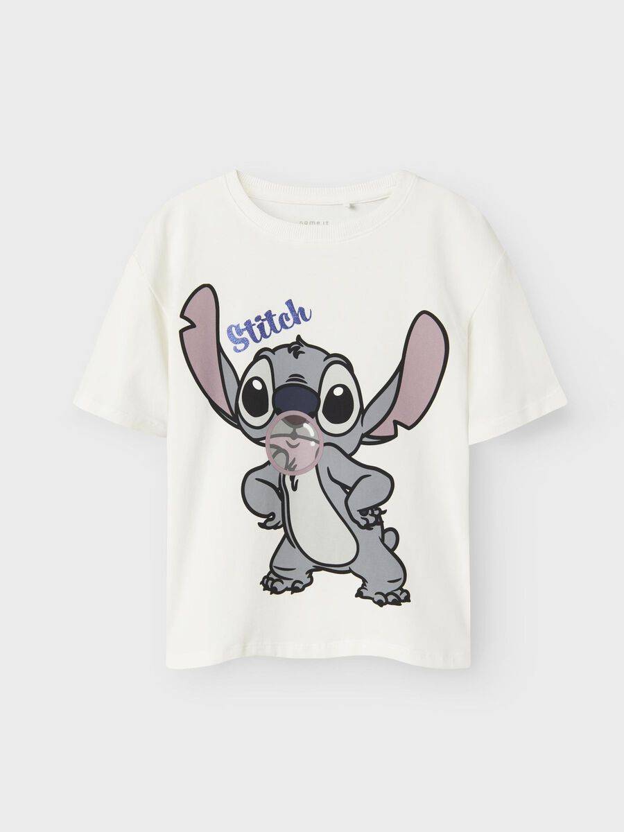 Stitch T-shirt - Vit - 116