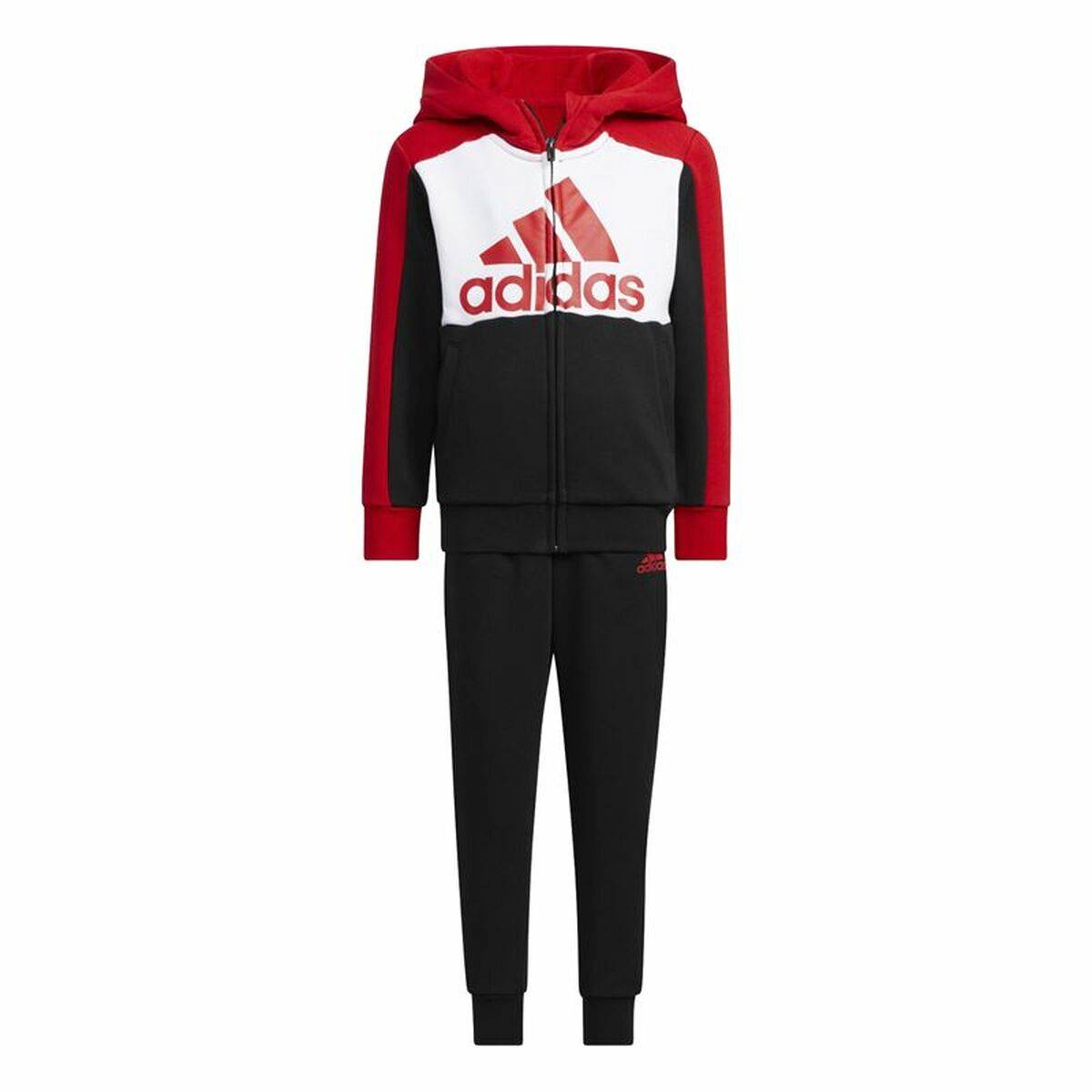 Træningsdragt til børn Adidas Badge Of Sport Logo Sort 6-7 Ã¥r