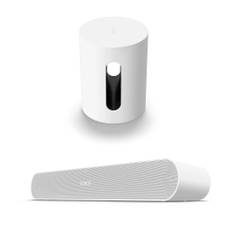 Sonos - Ray - Soundbar Black &  Sub Mini - White - Bundle