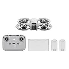 DJI Neo Fly More Combo, Minidrönare med 4K UHD-kamera för vuxna, 135 g självflygande drönare som följer dig, Start från hand, Motivspårning, QuickShots, Stabiliserad video med RC-N3 och 3 batterier