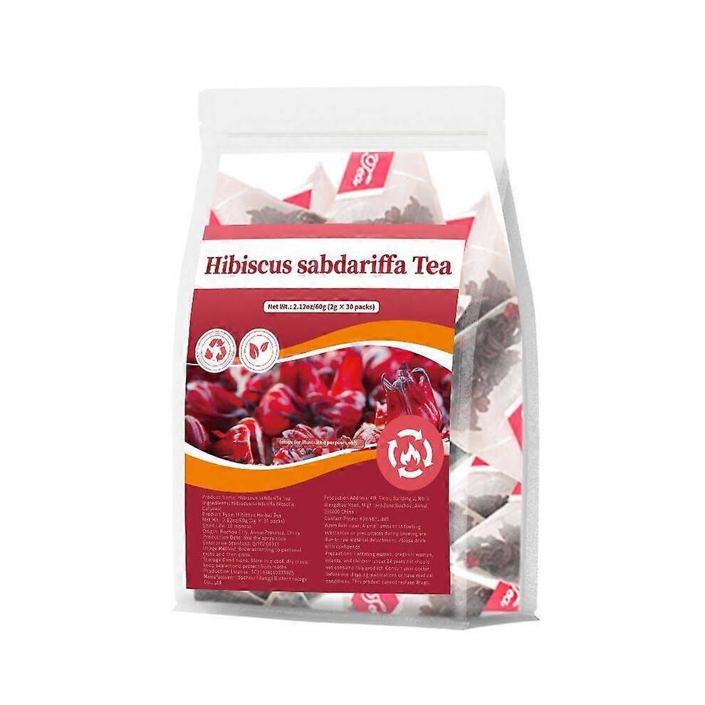 Hibiscus sabdariffa Tea 30packs x 2g - Hibiscus Blossoms, Roselle Flower herbal infusion