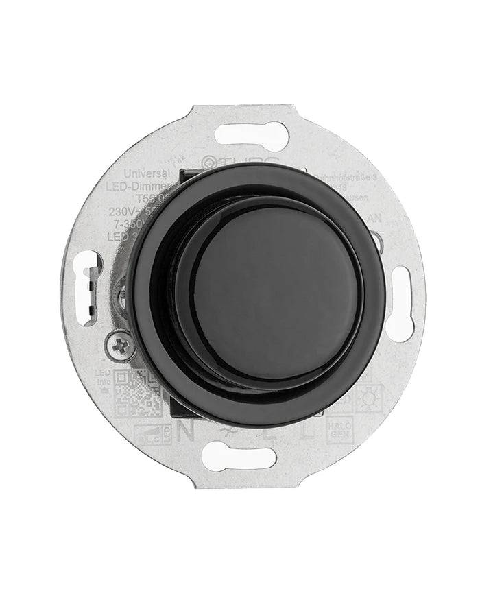 Indsats universaldæmper PRO LED sort porcelæn - THPG indbygget