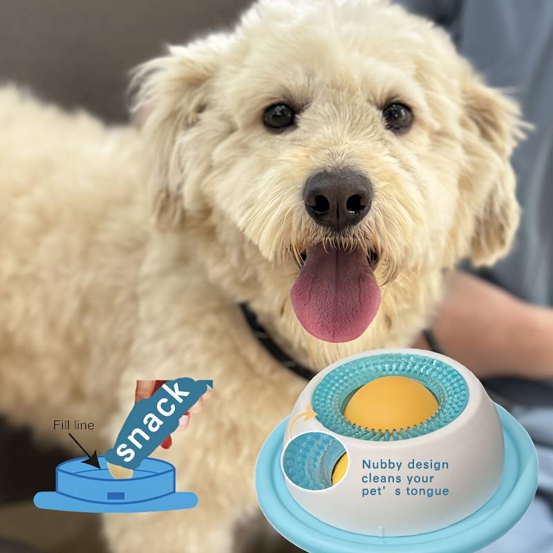 TEMU Cat Licking Fun Plate | Dog Leakage Toy |cat Toy | Licking Fun | Cat Leakage Toy | Teeth Cleaning Teasing Dog Toy | Anti Overturning Relaxation | Snack Plate | Pet Supplies | 1pc/2pcs Are For