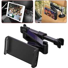 Foldbar bil nakkestøtte telefon/iPad holder 360° drejelig