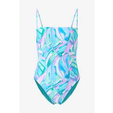 Speedo - Baddräkt Womens Printed Adjustable Thinstrap - Blå