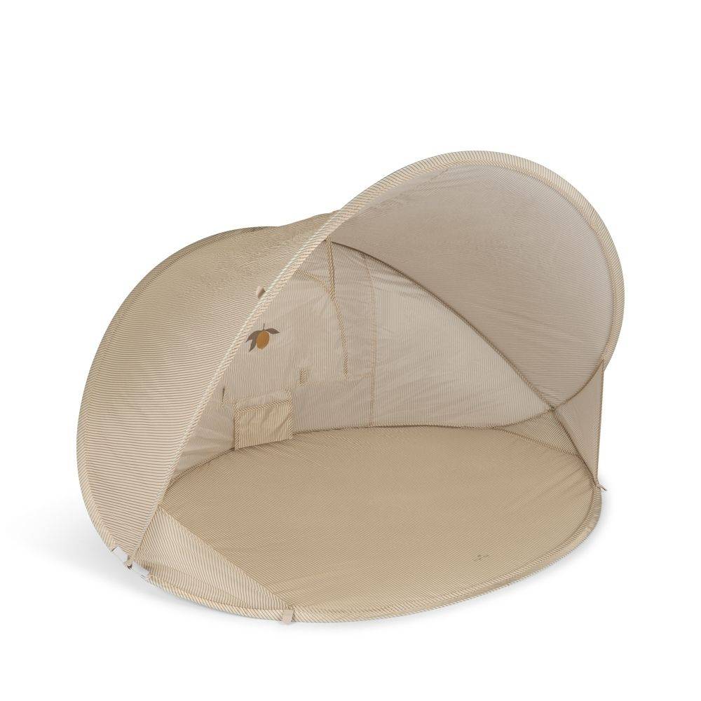Konges Slöjd Pop up tält Uv 50+ Tea Stripe - Beige/Sand