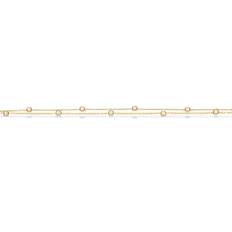 Scrouples Armbånd poletter db. rækket 17+2 cm i 8 kt guld