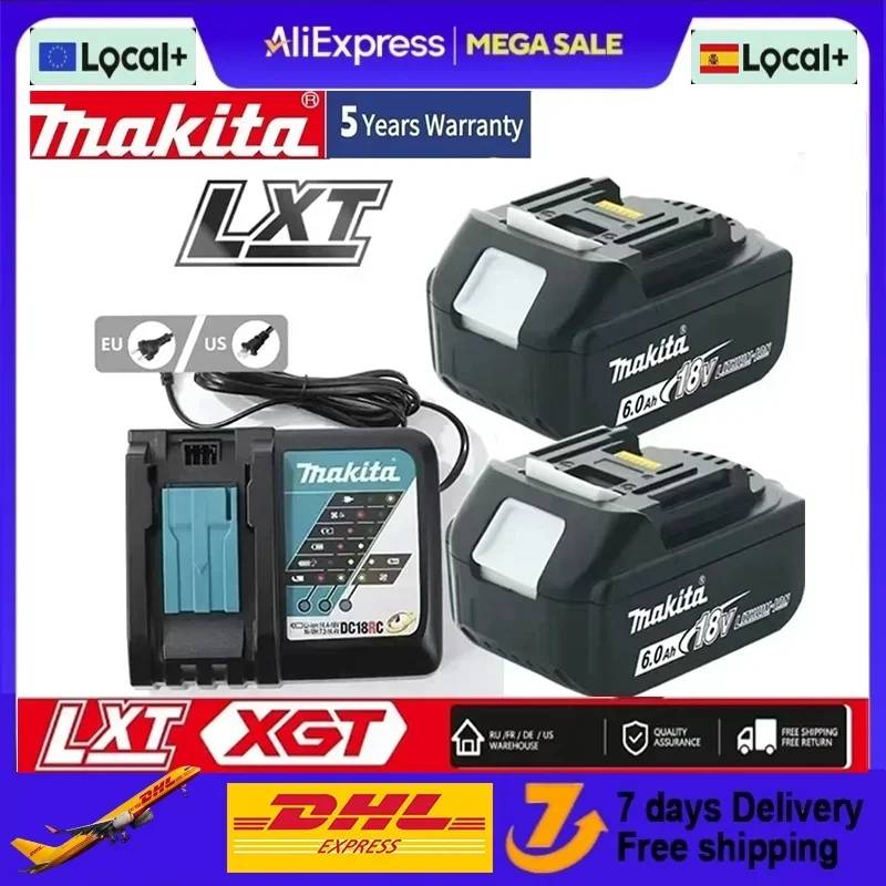 100% Genuine Makita 6Ah for Makita 18V Battery Bl1860B Bl1840 Bl1830B Bl1850B Bl1850 Bl1860 Bl1815Replacement Lithium Battery