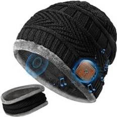 Bluetooth mössa v5.0 bluetooth mössa halsduk trådlös hörlurar mössa hörlurar utomhus vinter varm skidåkning ridhatt
