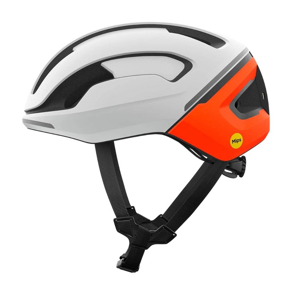 POC Omne Beacon MIPS Helmet Matte White Orange, Size M