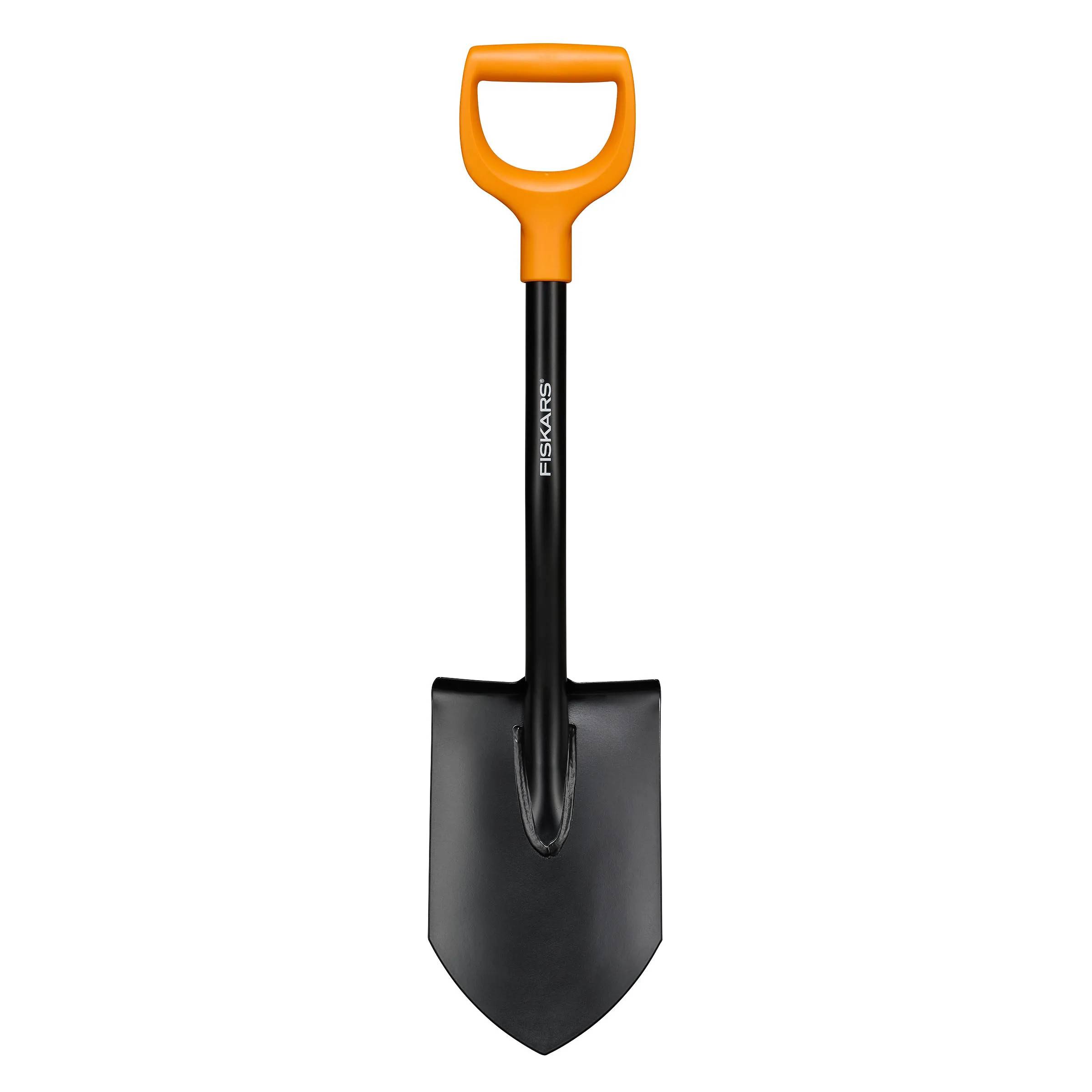 Fiskars Bilspade Solid, spetsig metall