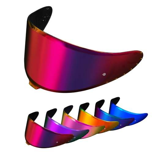 PSLER Hjälmvisir för Shoei NXR2 Z8 tonat visir för RF-1400 CWR-F2 CWR-F2R X-Fifteen X15 X-SPR Pro motorcykel UV-skydd ansiktsskydd ersättningstillbehör (djupurlila röd)