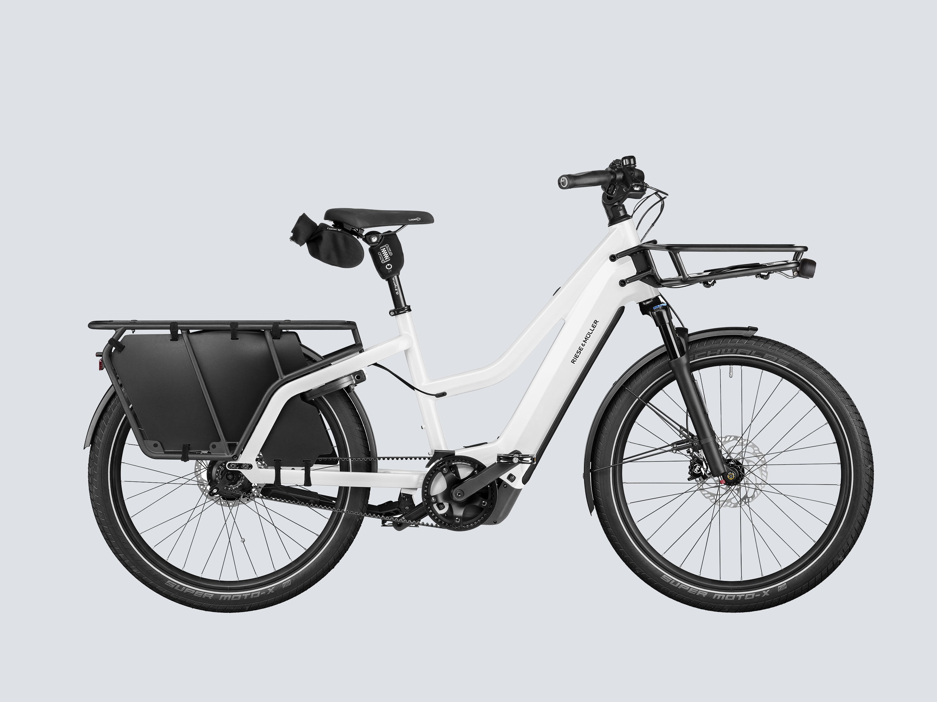 Riese & Müller Multicharger3 Mixte Rohloff - Pearl White/Black Matt / 51 cm (175-200 cm)