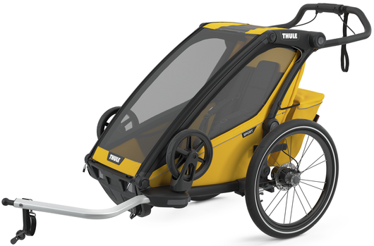 Thule Chariot Sport 1 Cykeltrailer - SpeYellow med Justerbar Affjedring og Mekaniske Skivebremser