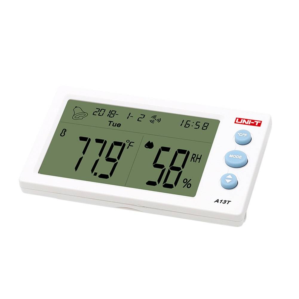 Väckarklocka babyrum trådlös inomhus utomhus hygrometer lcd-skärm digital display termometer fuktighetsmonitor växthus