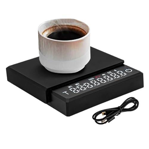 Kaffebönvåg, 0,1 precisionsurhäll-kaffe digital våg med timer, hushåll dryckesmaskin för studierum, studierum, vardagsrum, hem, bar, kaféer