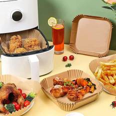 Disposable Air Fryer Paper Non-Stick Kitchen Baking Airfryer Mat Oilproof Micro-wave Barbecue Pad Baking Paper Liner Accessories
