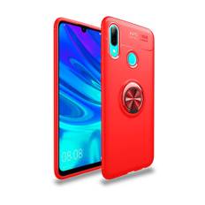 Huawei P Smart 2019 kickstand etui med metal fingerring - Rød