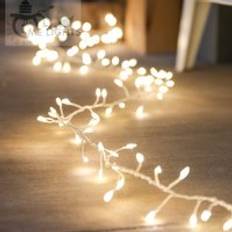 Led kluster slingljus 10 meter 300 led koppar festljus utomhus för girlander sovrum vardagsrum dekoration - plugg-in / 6m 200 lysdioder
