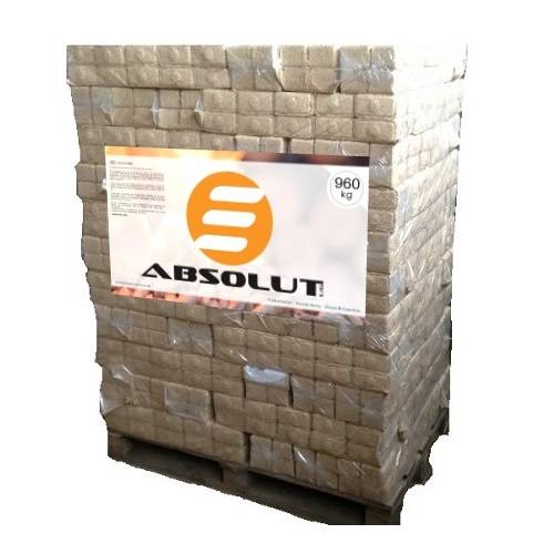 Absolut Træbriketter Ruf Eg (Oak) 1 palle (960 kg).