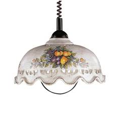 Ceramiche Hængelampe Fruta, dæmpbar, Brun/rust, Stue/spisestue, Keramik, Herregårds/rustik