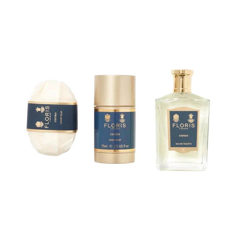 Floris Of London Cefiro Eau de Toilette Unisex 100 ml + Saponetta 100 g + Deodorante Stick — Set