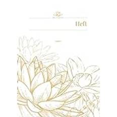 lilies & interior Schreibheft A4, kariert mit Rand 26, 32 Blatt, -edition no1 elegant, ästhetisch, design: lilies & interior Schreibwaren | edition No1