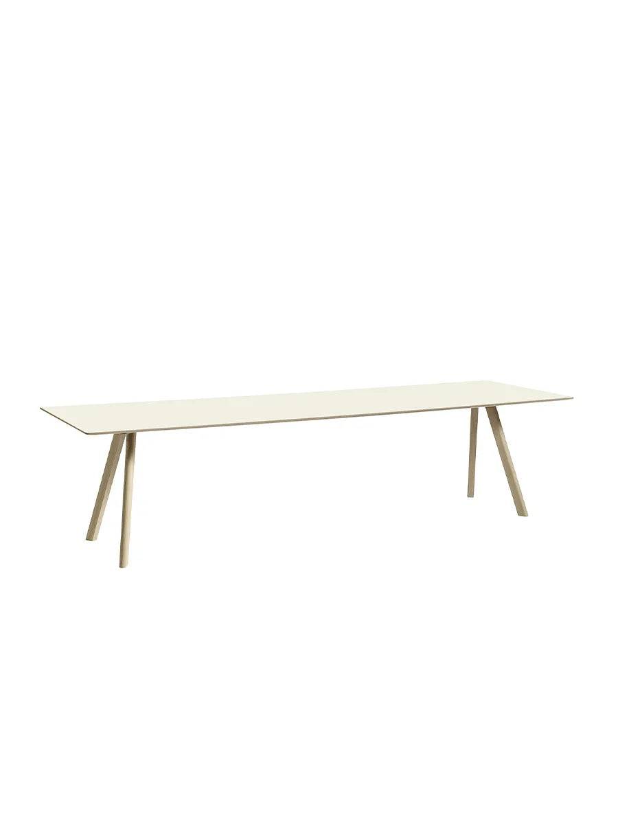 CPH30 bord, 300 cm fra Hay Burgundy Linoleum / Lakeret eg / L: 300 x B: 90 x H: 74 cm - Jacobsen Plus