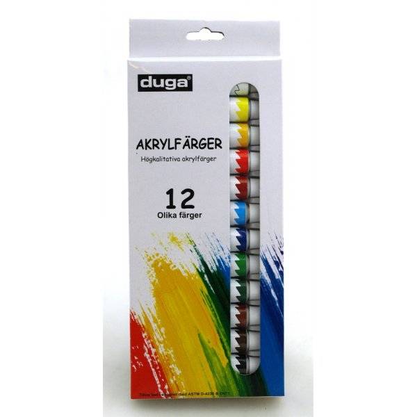 Färg akryl set 12x12ml