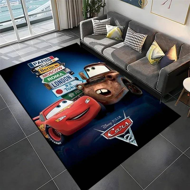 Disney Blixten McQueen Bil Tryck Matta Barn Vardagsrum Spel Halkfri Mjuk Entré Golvmatta Sovrum Heminredning Matta 50x80cm