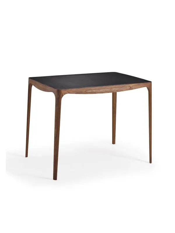 Ro skrivebord AK1310 fra Naver Collection Valnød / Læder, black - Jacobsen Plus