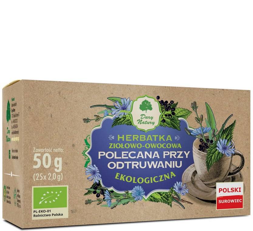 Dary Natury - Organic Detox Tea - 50g (25x 2,0g) - 25 Sachets - 2g