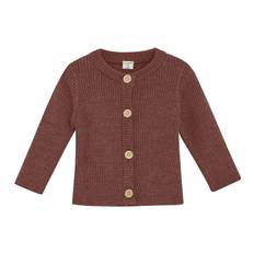 CeLaVi Cardigan - Ull - Rödbrunt - CeLaVi - 80 - Cardigan