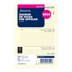 Filofax Pocket Dagbok refill 2025 v/u