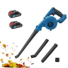 TEMU Cordless Leaf Blower For Makita 18v Battery, Mini Leaf Blower With 2 X 5500mah Batteries And 1 Charger, 18v Battery Powered Leaf Blowers For Town Care, Patio, Blowing Leaves And Snow