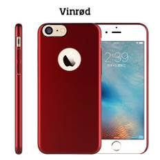 Hard case cover til iPhone 7 med foret indmad. Vinr�d.