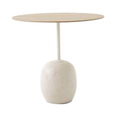 Lato LN9 Table - Laquered Oak/Cream Diva Marble