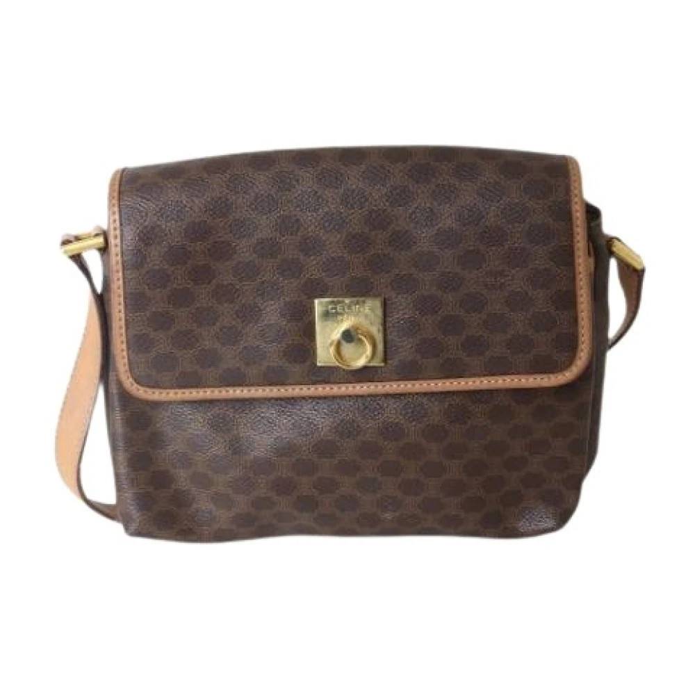 Celine Vintage Pre-owned Vintage Skuldertaske - Vintage - Dame - Brun - ONE SIZE - Uld