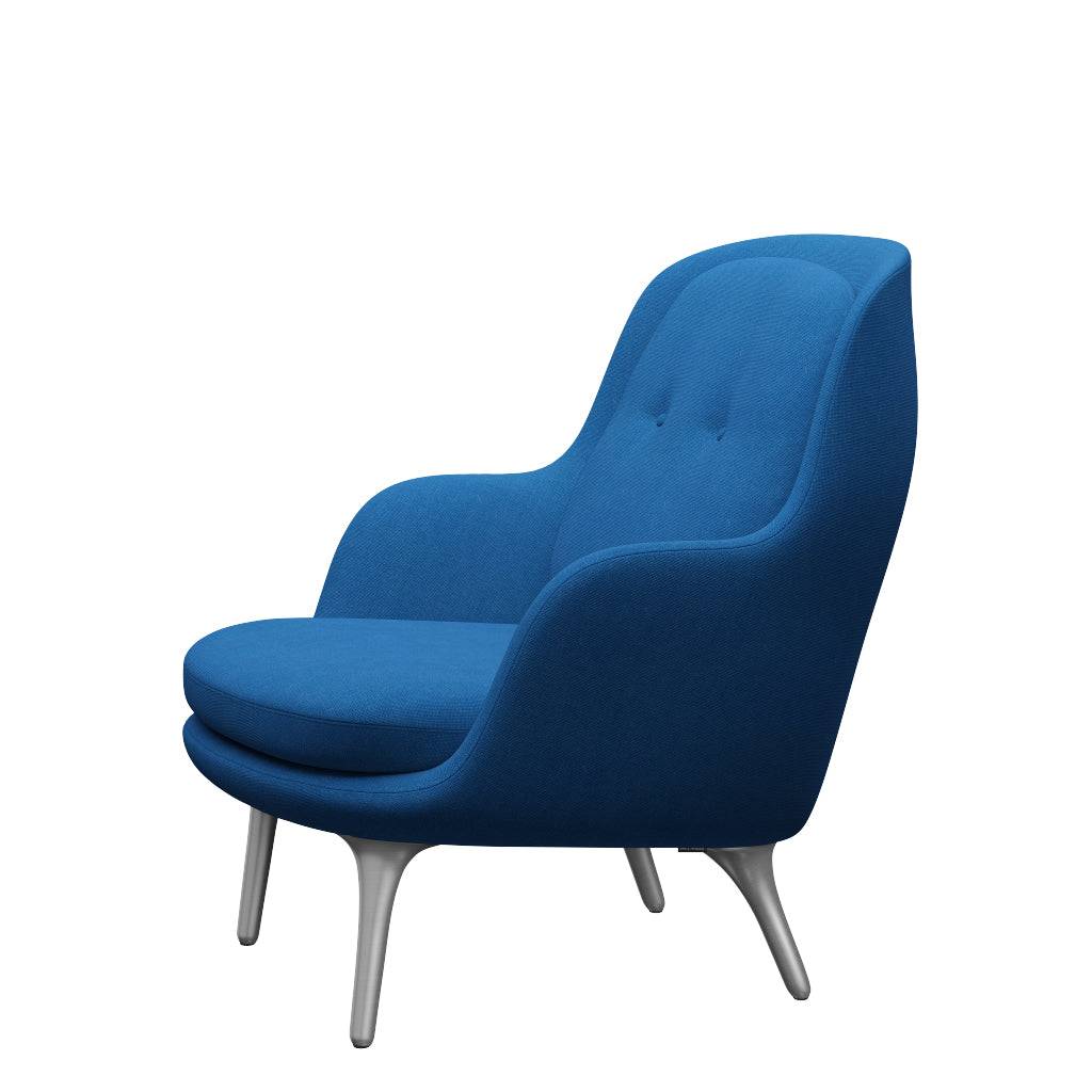 Fri Lænestol m. stel i aluminium fra Fritz Hansen Hallingdal - 723 Light Blue - Jacobsen Plus