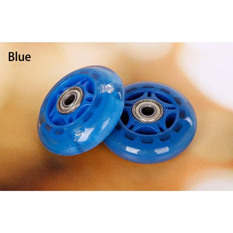 Inline Skridskohjul 70mm - 6-pack - Blå