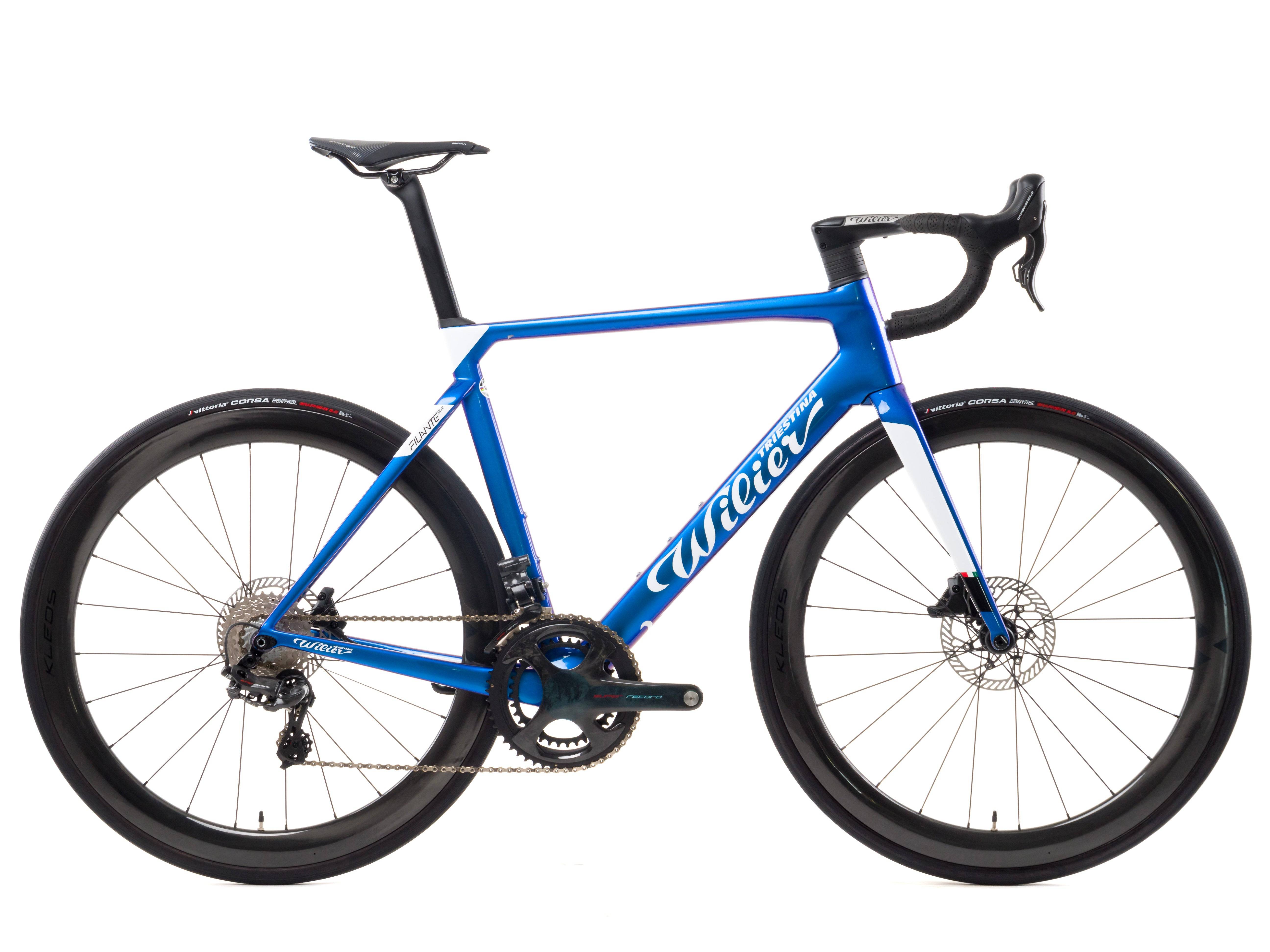 Wilier Filante SLR 2024 - Campagnolo Super Record EPS EPS 2x12sp - Miche Kleos 50 - 002 / m / azzurro italia