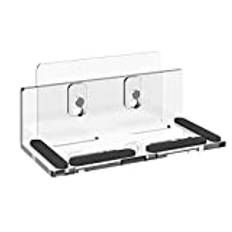 Geekria väggmonterat duschhögtalarstativ kompatibelt med Anker Soundcore 2, JBL Clip 3, INSMY C12 IPX7 vattentät Bluetooth-högtalare, badrum väggmonterad högtalarhållare (klar)