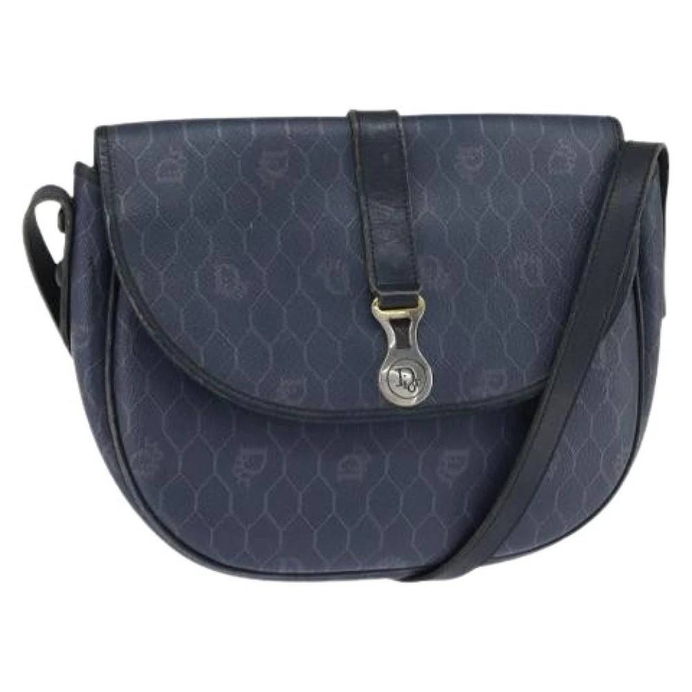 Dior Vintage Pre-owned Vintage Skuldertaske - Vintage - Dame - Blå - ONE SIZE - Uld