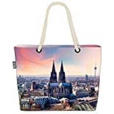 VOID Köln City Dom strandväska shopper 58 x 38 x 16 cm 23 l XXL shoppingväska väska väska resväska strandväska