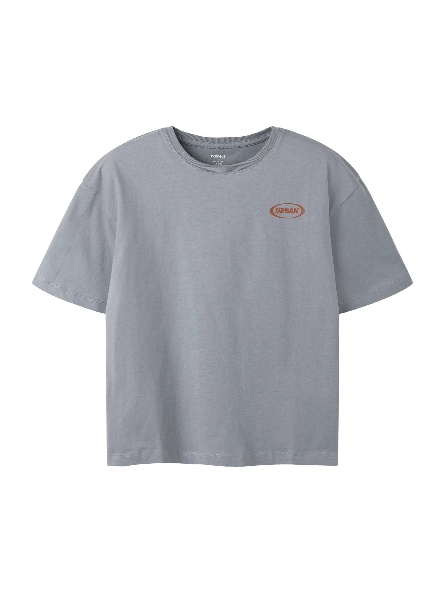 NAME IT Shirts 'NKMLIMAR'  grå / orange / sort