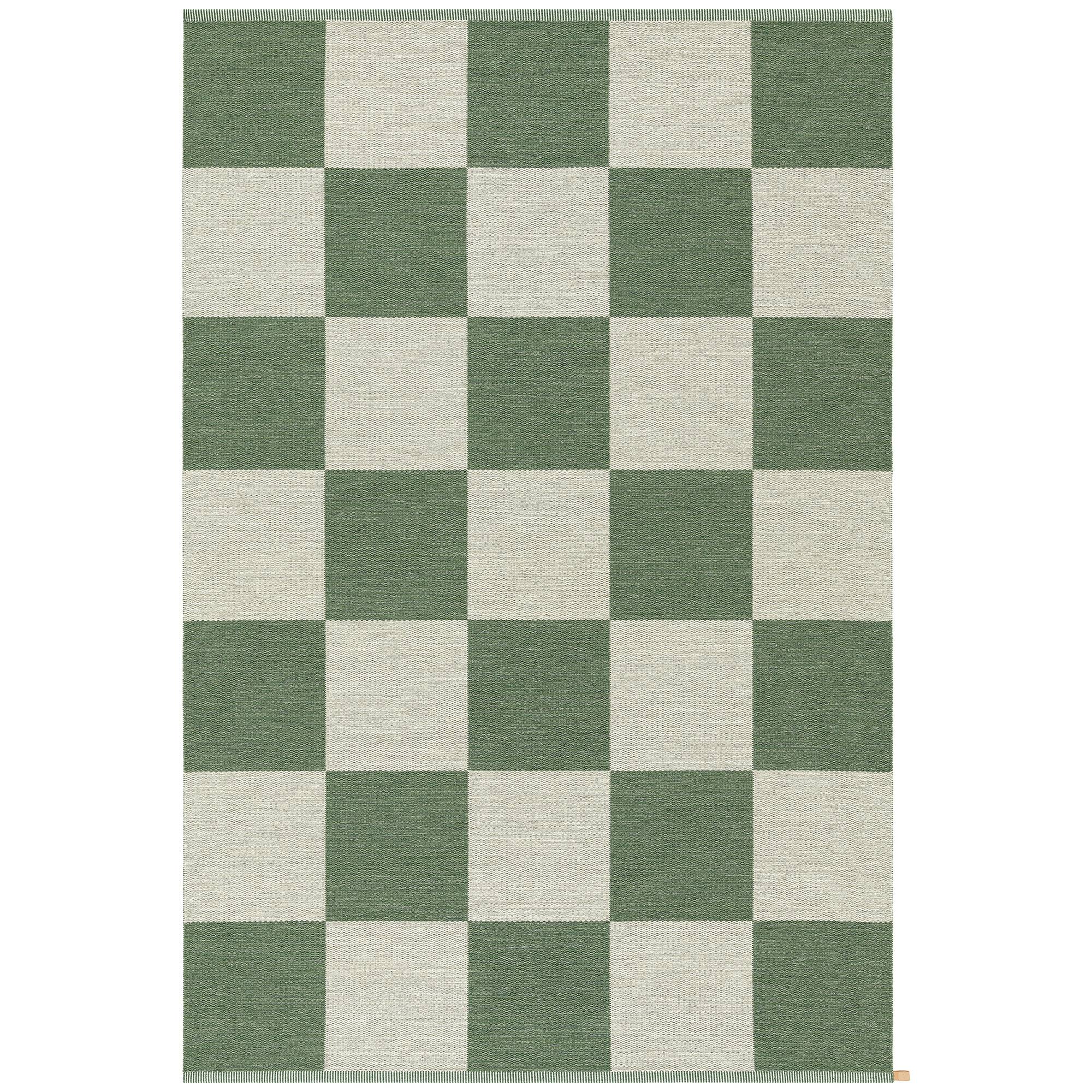 Kasthall - Checkerboard Icon, 200x300cm, Grey Pear 350 - Mønstrede tæpper - Gunilla Lagerhem Ullberg - Grøn